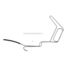 1992 Ford Bronco Power Steering Return Line Hose Assembly 1