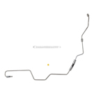 1982 Nissan Stanza Power Steering Pressure Line Hose Assembly 1