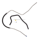 1994 Mercury Sable Power Steering Return Line Hose Assembly 1