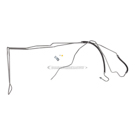 1987 Cadillac Deville Power Steering Return Line Hose Assembly 1