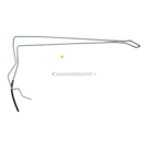 2007 Mercury Mariner Power Steering Return Line Hose Assembly 1