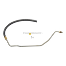 1987 Dodge Shadow Power Steering Return Line Hose Assembly 1