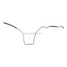 1984 Toyota Camry Power Steering Return Line Hose Assembly 1