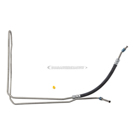 1982 Toyota Corolla Power Steering Pressure Line Hose Assembly 1