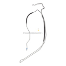 2004 Buick Rendezvous Power Steering Return Line Hose Assembly 1