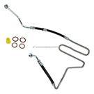 1998 Volkswagen Beetle Power Steering Pressure Line Hose Assembly 1