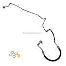 2004 Infiniti FX35 Power Steering Pressure Line Hose Assembly 1