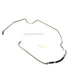 2004 Volvo V70 Power Steering Pressure Line Hose Assembly 1