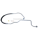 1995 Volkswagen Golf Power Steering Pressure Line Hose Assembly 1