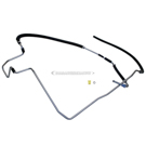 2009 Buick Lucerne Power Steering Return Line Hose Assembly 1