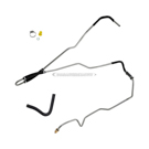 2006 Chevrolet Impala Power Steering Return Line Hose Assembly 1