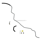 2012 Kia Sorento Power Steering Return Line Hose Assembly 1