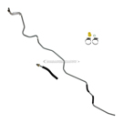 2011 Kia Forte Power Steering Return Line Hose Assembly 1