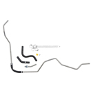 2007 Kia Rio Power Steering Return Line Hose Assembly 1