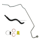 2002 Audi TT Power Steering Return Line Hose Assembly 1