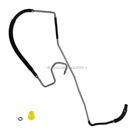 2007 Ford Focus Power Steering Return Line Hose Assembly 1