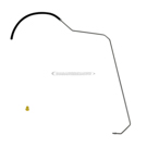 2004 Ford Focus Power Steering Return Line Hose Assembly 1