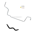 2000 Volkswagen Golf Power Steering Return Line Hose Assembly 1