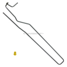 2004 Acura TL Power Steering Return Line Hose Assembly 1