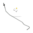 2012 Dodge Durango Power Steering Return Line Hose Assembly 1