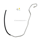 1994 Volvo 850 Power Steering Return Line Hose Assembly 1
