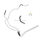 Edelmann Power Steering Return Line Hose Assembly 93419