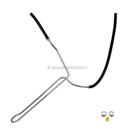 2000 Toyota Tacoma Power Steering Return Line Hose Assembly 1
