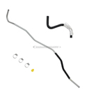 2012 Toyota Avalon Power Steering Return Line Hose Assembly 1