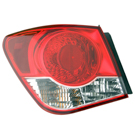 2012 Chevrolet Cruze Tail Light Assembly Pair 3