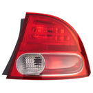 2007 Honda Civic Tail Light Assembly Pair 3