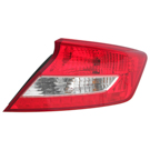 2012 Honda Civic Tail Light Assembly Pair 2
