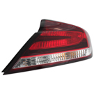 2014 Honda Civic Tail Light Assembly Pair 2
