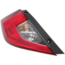 2021 Honda Civic Tail Light Assembly Pair 3