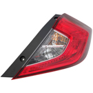 2021 Honda Civic Tail Light Assembly Pair 2