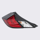 2016 Honda Civic Tail Light Assembly Pair 3