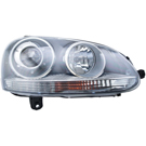 2008 Volkswagen GTI Headlight Assembly Pair 3