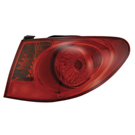 2007 Hyundai Elantra Tail Light Assembly Pair 3