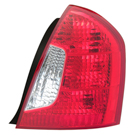 2007 Hyundai Accent Tail Light Assembly Pair 3