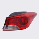 2013 Hyundai Elantra Tail Light Assembly Pair 2