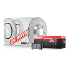 2009 Honda Civic Performance Disc Brake Pad and Rotor Kit 1