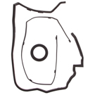 1989 Toyota Celica Engine Gasket Set - Timing Cover 1