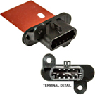 2007 Pontiac G5 HVAC Blower Motor Resistor 1