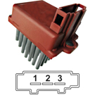 2000 Audi TT HVAC Blower Motor Resistor 2