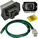 2012 Honda Civic HVAC Blower Motor Resistor 1