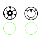 BuyAutoParts Pontiac A/C Compressor Gasket Kit AE-V0144AN