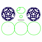 BuyAutoParts Lexus A/C Compressor Gasket Kit AE-V0160AN