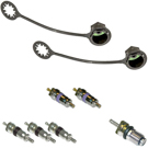 2017 Audi A3 A/C System Valve Core and Cap Kit 1