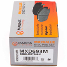 1995 Kia Sephia Brake Pad Set 2