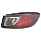 2013 Mazda 3 Tail Light Assembly Pair 2
