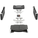 2017 Mercedes Benz Maybach S600 Brake Pad Set 3